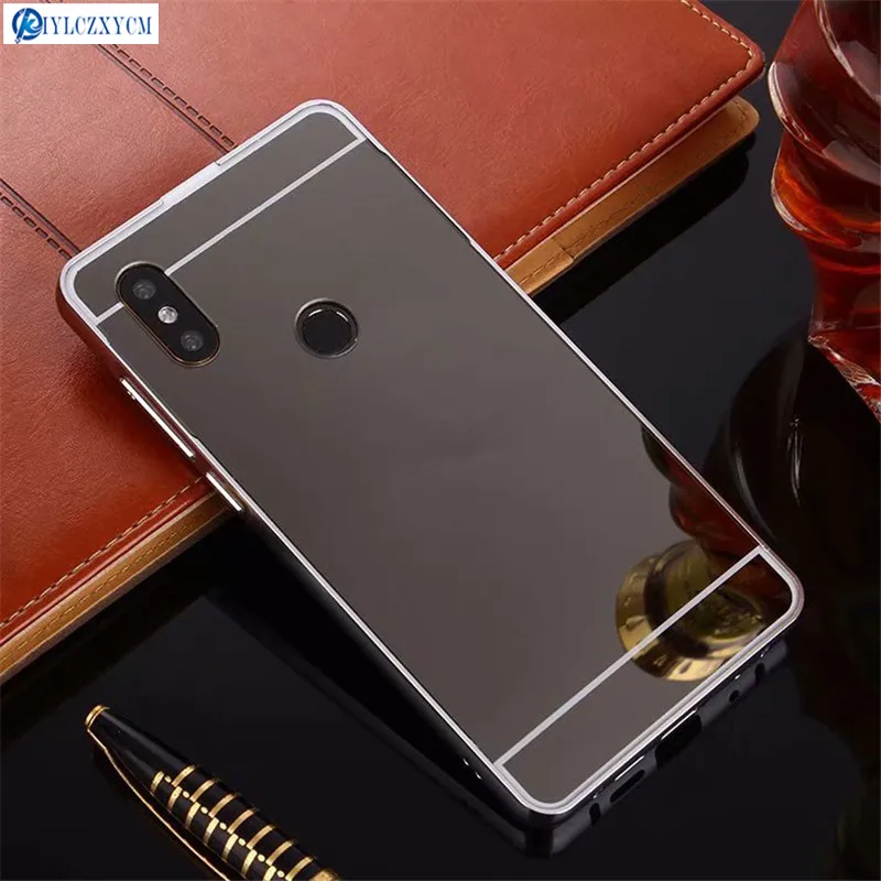 KIYLCZXYCM для Xiaomi Redmi 6 Pro покрытие корпуса зеркало Алюминий металлический бампер