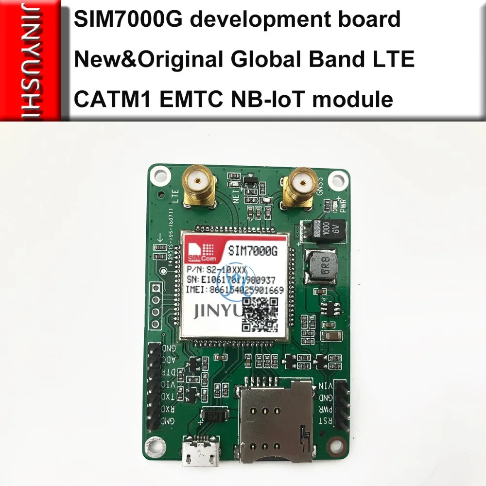 Jinyushi для SIM7000G Совет по развитию новое и оригинальное Global-Band LTE CATM1 EMTC NB-IoT модуль совместим с SIM900 и SIM800F