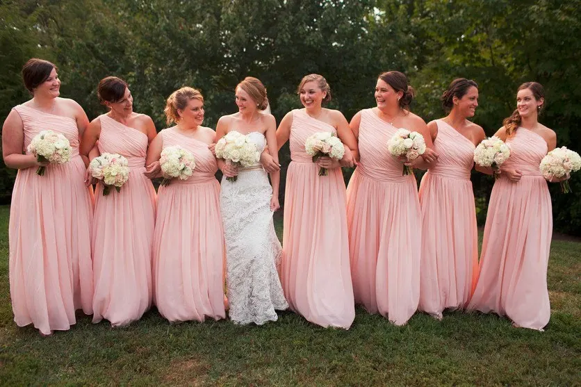 Blush Bridesmaid Dresses