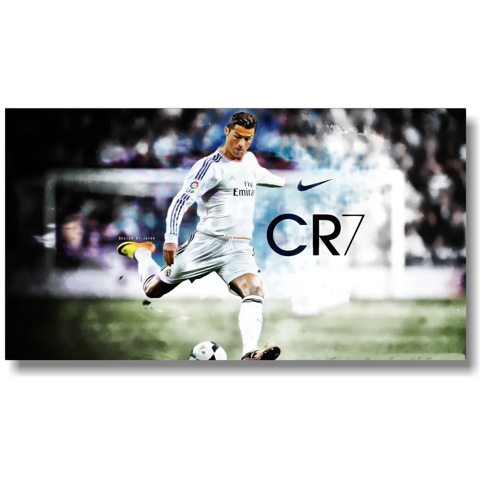 Cristiano Ronaldo Football Star Player Print Art Silk Poster