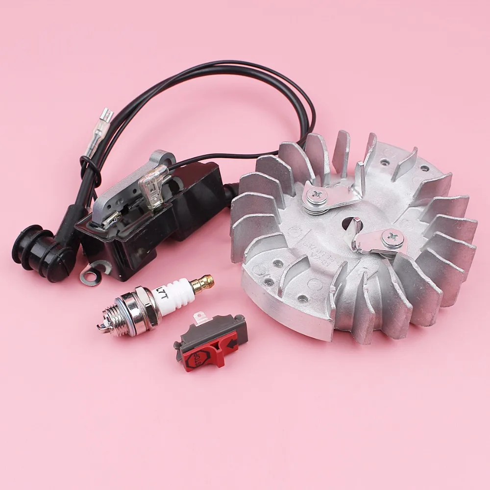 

Flywheel Ignition Coil Module For Husqvarna 365 372 371 362 w Spark Plug Stop Switch Chainsaw Part 537051605 537162204