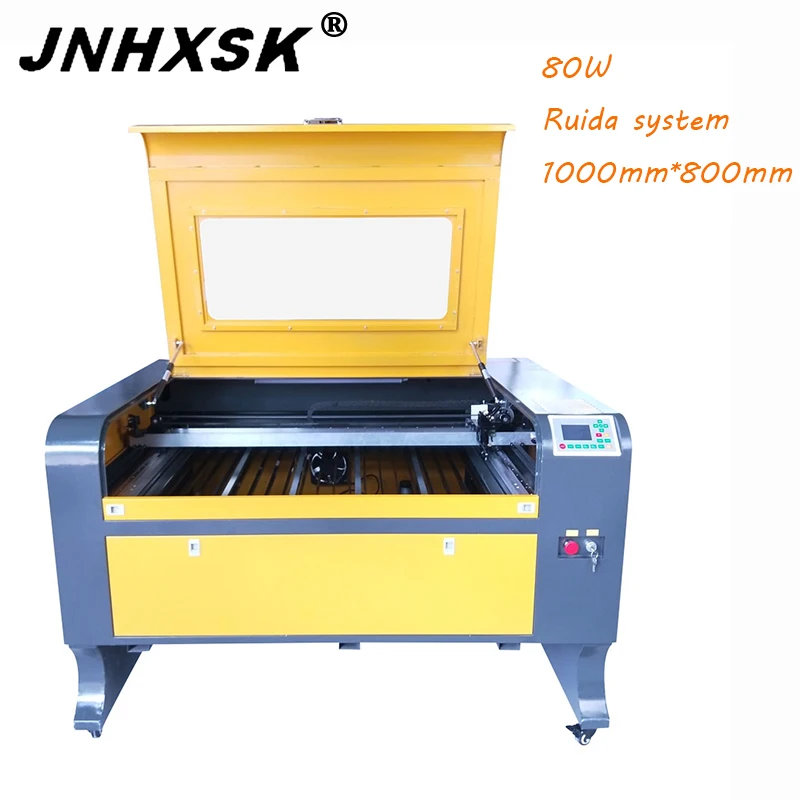 JNHXSK 80 Вт Reci 3d лазерный гравировальный станок для лазерной резки с ЧПУ ткань
