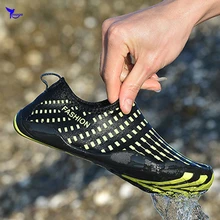 Летние пляжные водонепроницаемая обувь Для женщин Быстросохнущие кроссовки для плавания Surf сандалии спортивные кроссовки с принтом восходящий речной поход вброд носки