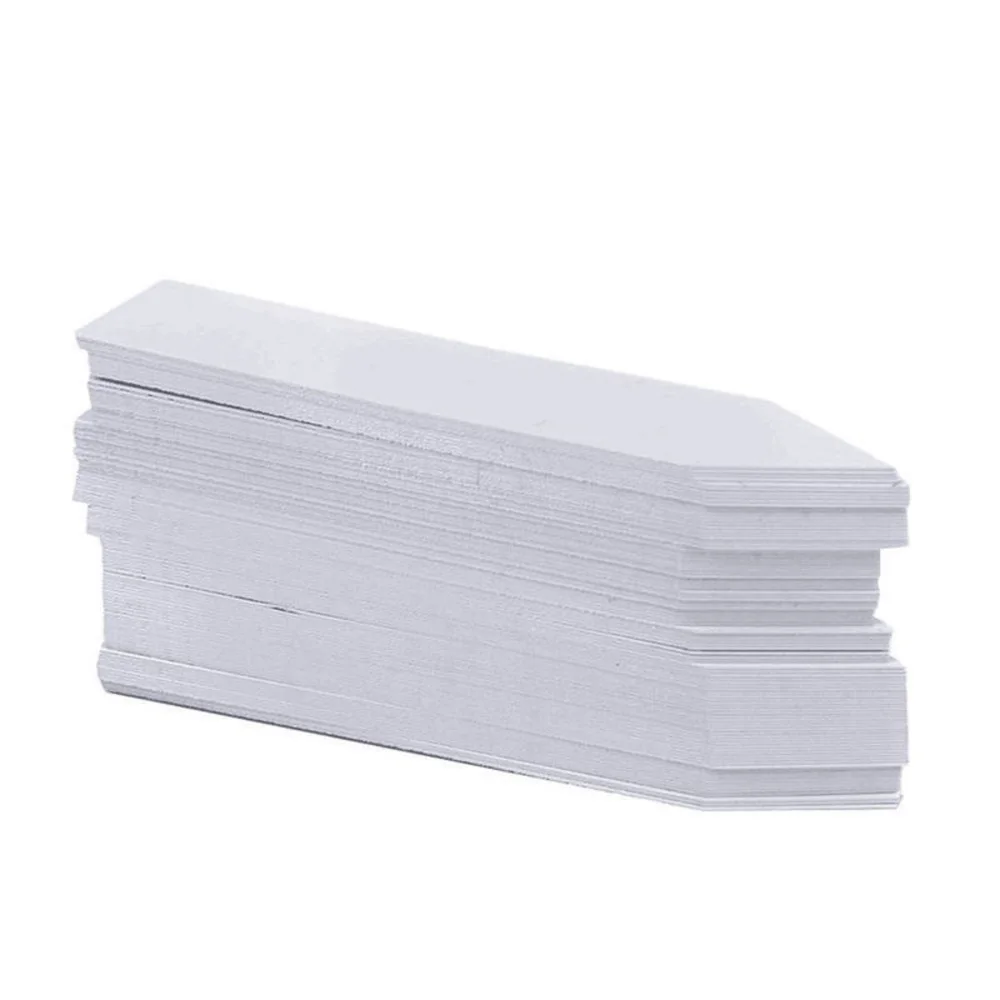 

100 Pieces 10x2cm Pot Marker Nursery Garden Stake Tags White Plastic Plant Seed Labels Plant Markers