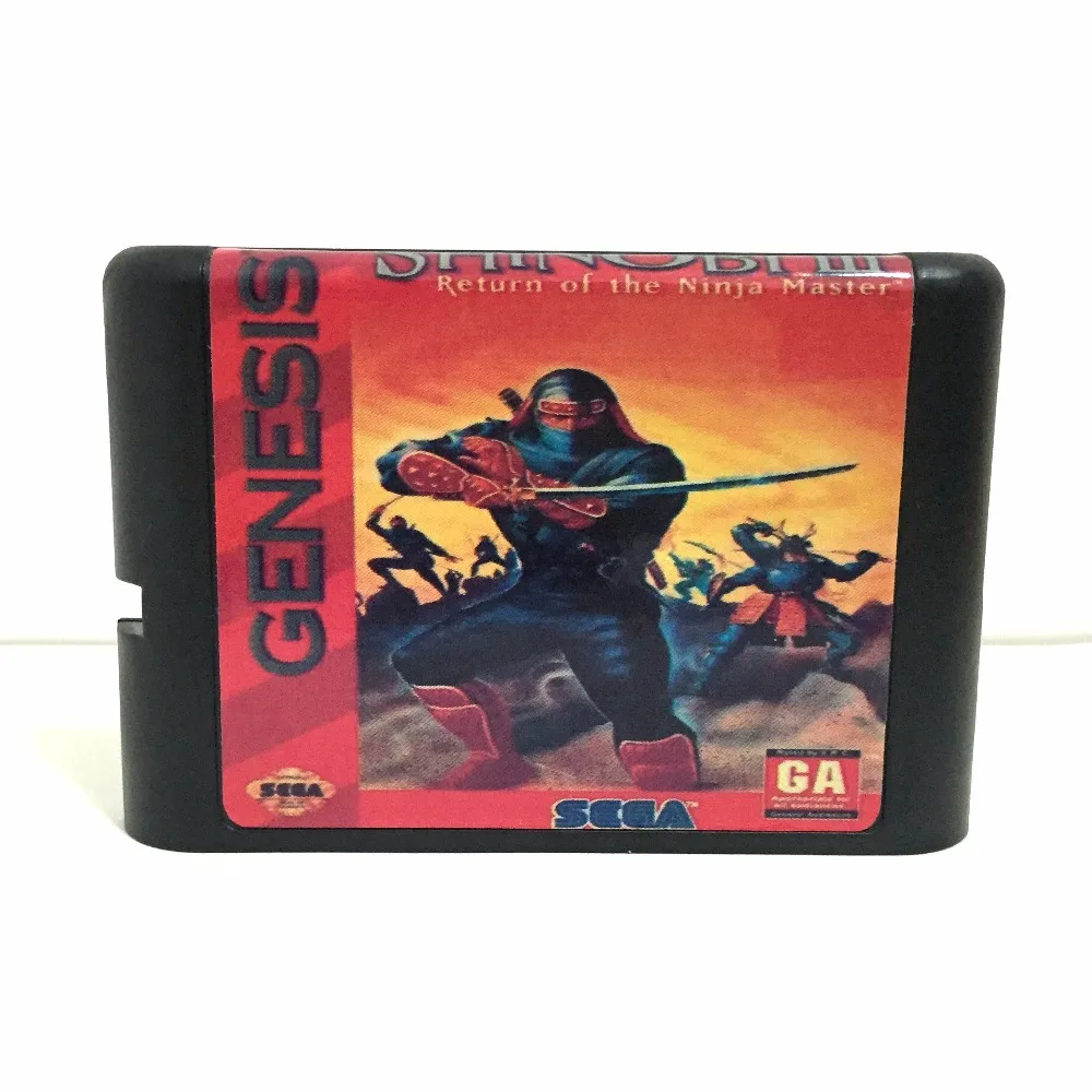 

Top quality 16 bit Sega MD game Cartridge for Megadrive Genesis system --- Shinobi III Return of the Ninja Master