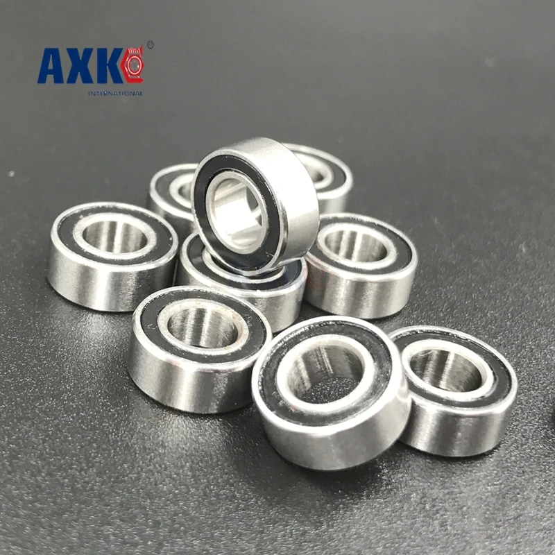 60 шт. Mr126-2rs Mr126rs Mr126 глубокий шаровой подшипник 6x12x4 мм Миниатюрный Abec3 черное