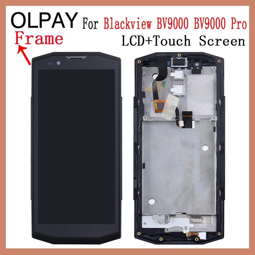 OLPAY New Original For Blackview BV9000 BV9000 Pro CellPhone LCD Display + Touch Screen Digitizer Assembly Replacement Glass