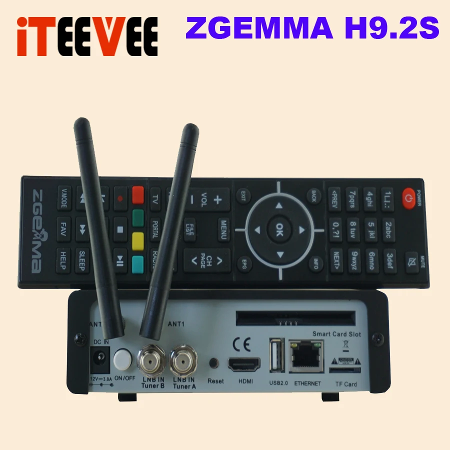 Новая версия ZGEMMA H9.2S Linux OS Enigma2 цифровой 4K UHD спутниковый ресивер DVB-S2X+ DVB-S2X двойной тюнер с WiFi внутренним