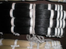 1 Kg Black horse hair for hair extension 110cm