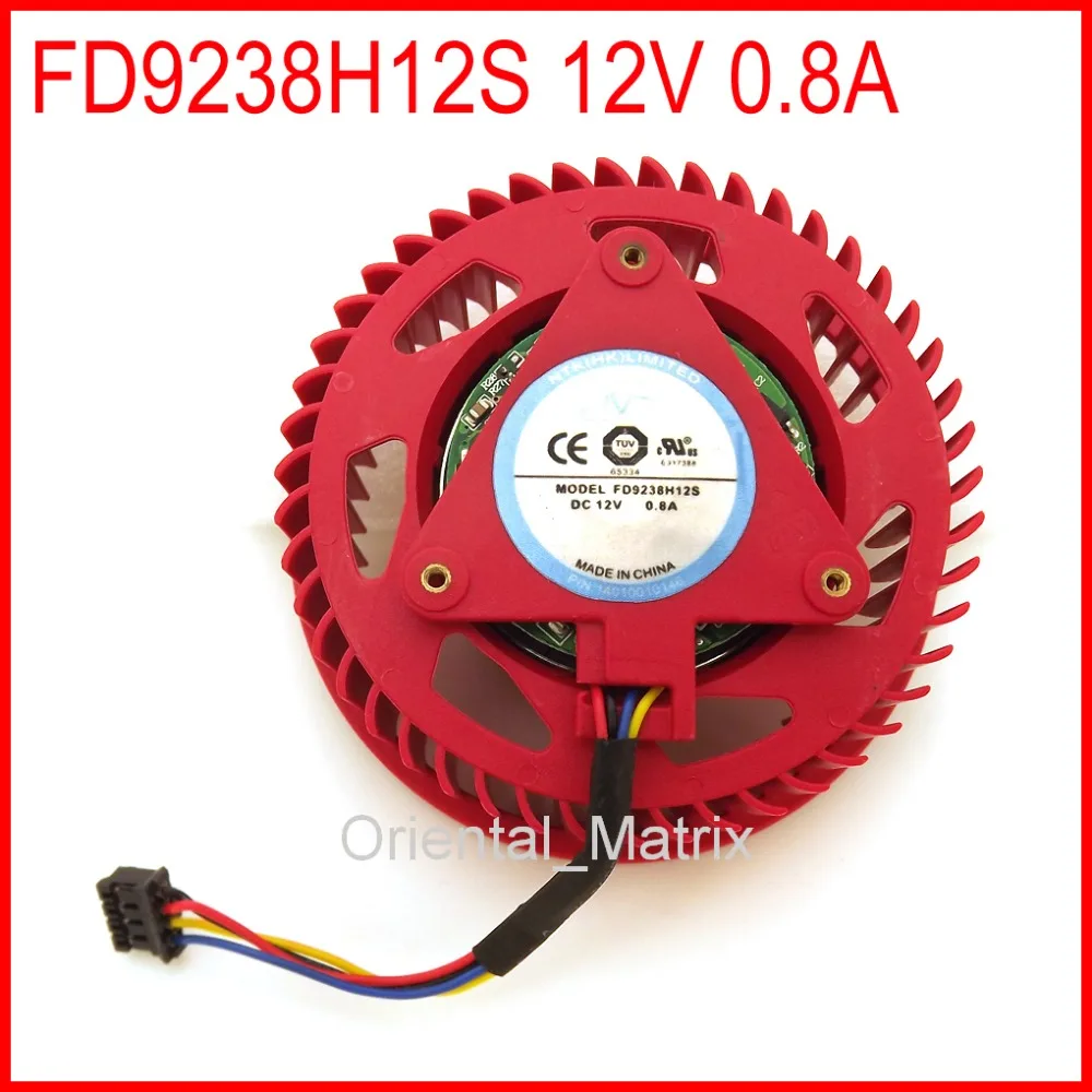 Бесплатная доставка Новый NTK FD9238H12S 12В 0.8A для ATI HD5870 HD5970 Видеокарта турбо кулер