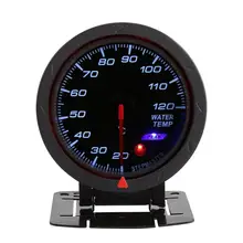 Универсальный светодиодный Температурный датчик температуры воды 20-120, дальномер для автогонок, цифровой синий автомобильный Стайлинг