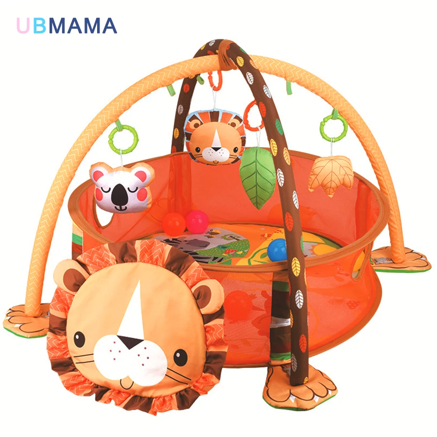 Коврик игрушки черепаха и лев детский подвижный коврик 0-1 год обучающая игрушка для ползания Подарочный мяч матрас для раннего ребенка