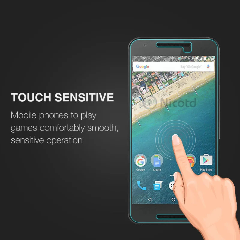 Никотд Премиум Закаленное стекло для LG Nexus 5X Google 6 6plus 5 4 9H Защитная пленка для LG V20 V10 Q6