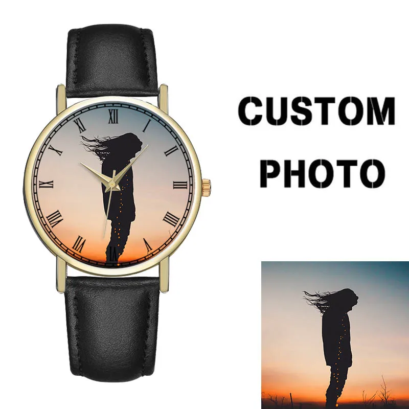 B-0000 Custom Watch Women Men Printing Your Picture Watch Blank...