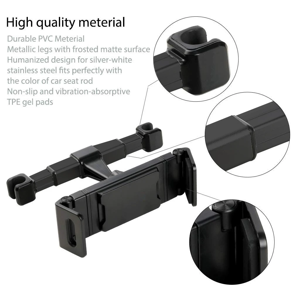  Tablet Car Holder For 4.7-13 in Tablet & Phone Holder Back Seat Headrest Mounting Holder Car Access