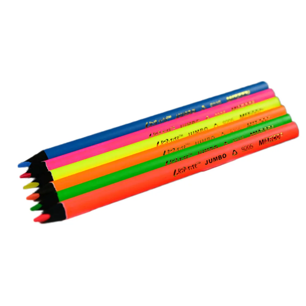 

6Pcs/set!!!!!!!! Pencil Highlighter Fluorescent Marker Pencil Drawing Colour Pencils For Sketch Drawing Art Supplies