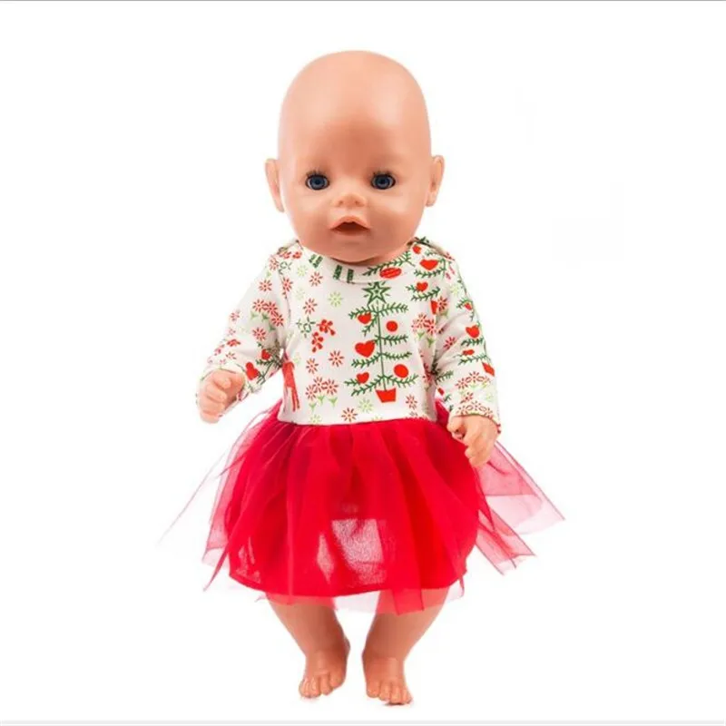 Кукла Одежда для новорожденных Fit 18 дюймов 40-43 см Единорог Альпака платье с рисунком кактуса кукольная одежда для малышей подарок на день