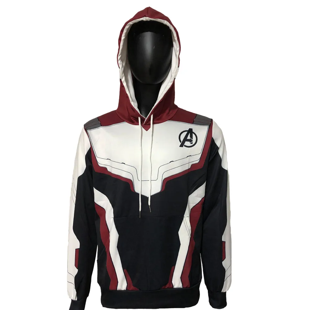 Avengers Endgame Jacket Hoodie Cosplay Quantum Realm Costumes Endgame hoodies Marvel Superhero Sweatshirt Coat Suit Costume