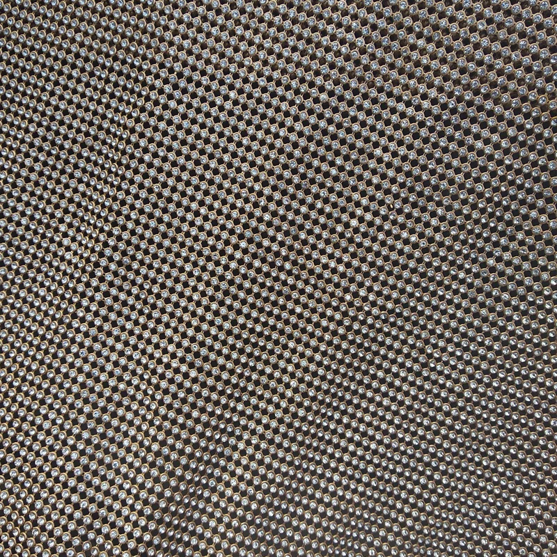 Gold White Rhinestone Fabric 02