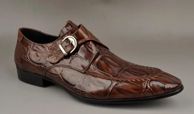 Hebilla Nueva Negocios Masculino Vestir Otoño Moda De Cómodos Transpirable as Correa Hombres Primavera Beige Pic Dedos Punta Zapatos YwqPfYrx