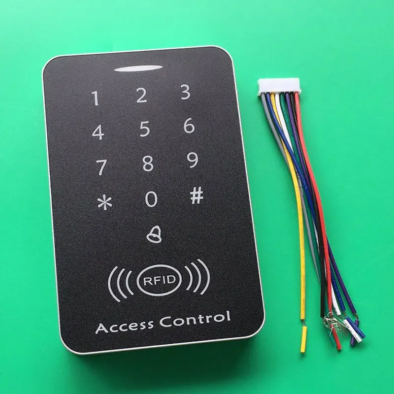RFID автономный контроль доступа Card Reader с цифровой клавиатурой + 10 TK4100 ключи для дома/квартира/Factory безопасная система