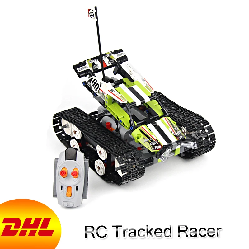 

HF Technic Figures 397Pcs RC Tracked Racer Model Building Kits Blocks Bricks Educational Toys For Children Compatible With 42065