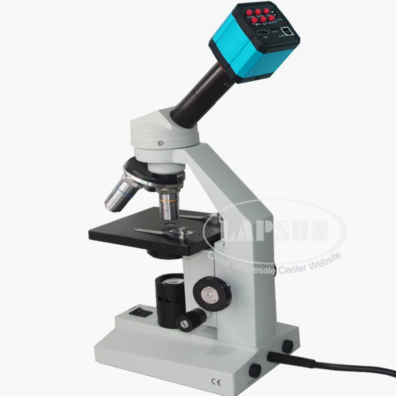 

40X - 400X Compound Advance Biological Student Lab Microscope + 250X - 2500X 14MP HDMI USB HD Digital Eyepiece Camera