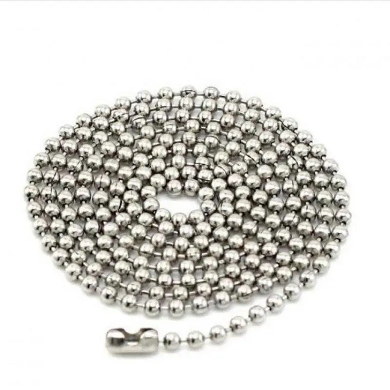 Новые модные и популярные 2 мм из нержавеющей стали шаровой молоток ожерелье