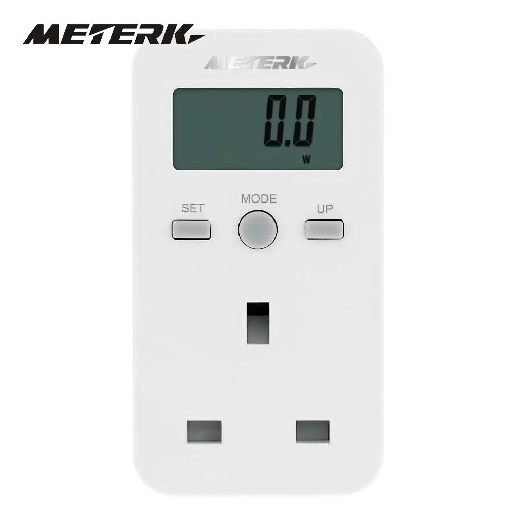 Meterk Power Meters UK Plug Plug in Digital LCD Energy Monitor Power