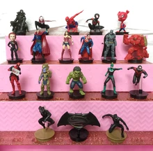 Superhero Avengers endgame Iron Man Hulk Captain America Superman Batman Action Figures Gift Collection of Child toys spot sell q version of captain america avengers hulk q edition boxed high quality pvc dolls child toys 2pcs set free shipping