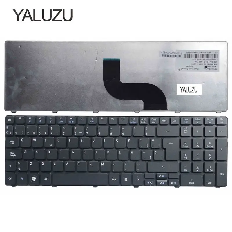 Клавиатура YALUZU с испанской раскладкой для ноутбука Acer Aspire 5536 5536G 5738DG 5738ZG 5342 5349 SP