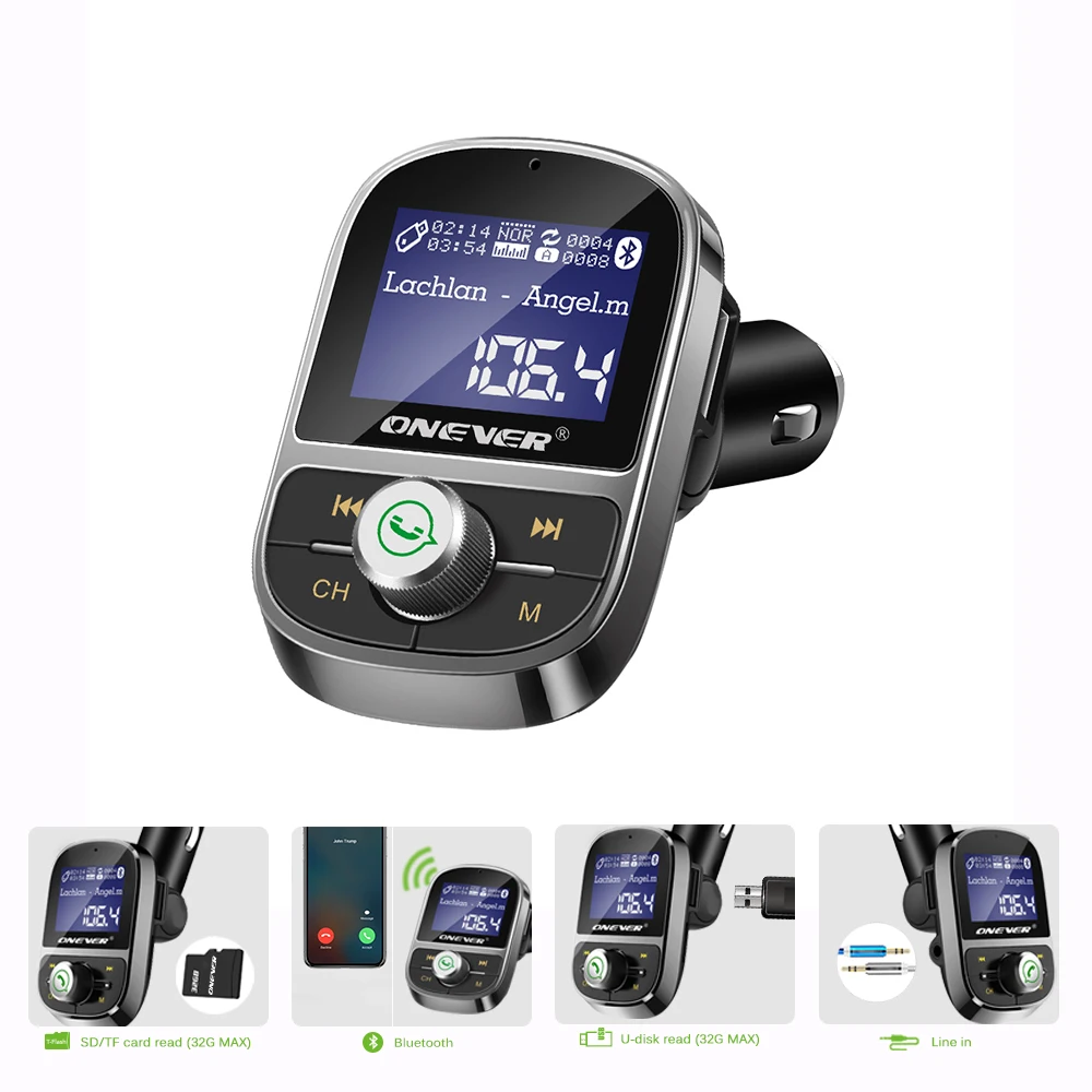 TIOODRE HY29 Bluetooth fm-передатчик Автомобильный mp3 плеер 3.1A USB зарядное устройство