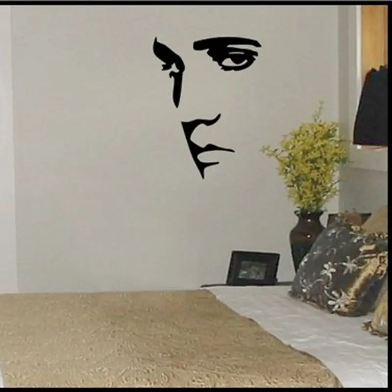 ELVIS PRESLEY Vinyl Wall Sticker Portrait Face Wall Art Mural Decals