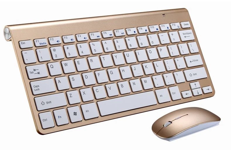2,4G Беспроводная клавиатура и мышь Мини мультимедийная клавиатура мышь комбо набор для ноутбука Mac Настольный ПК ТВ офисные принадлежности