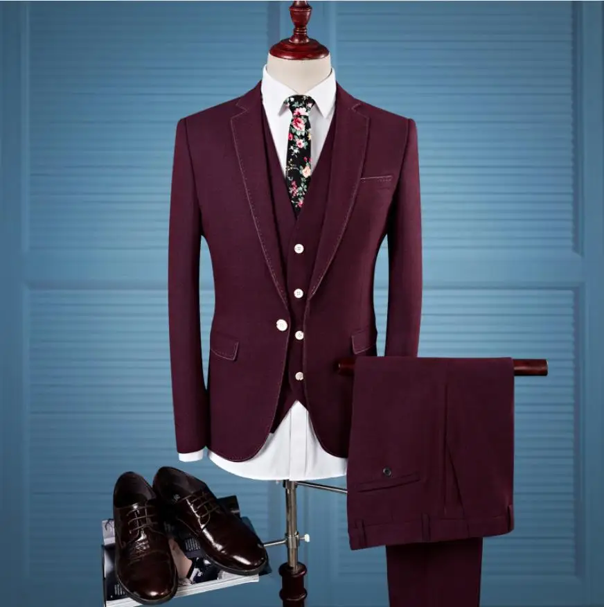 Jacketvest Pants2019 Custom Slim Fit Men Casual Business