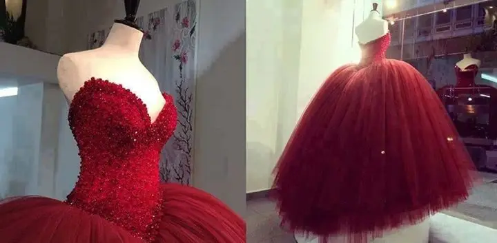 

2018 Bridal Ball Gown Glamorous Hand Made Sequins Pearls Elegant Sheer Sweetheart Bandage Puffy mother of the bride dresses