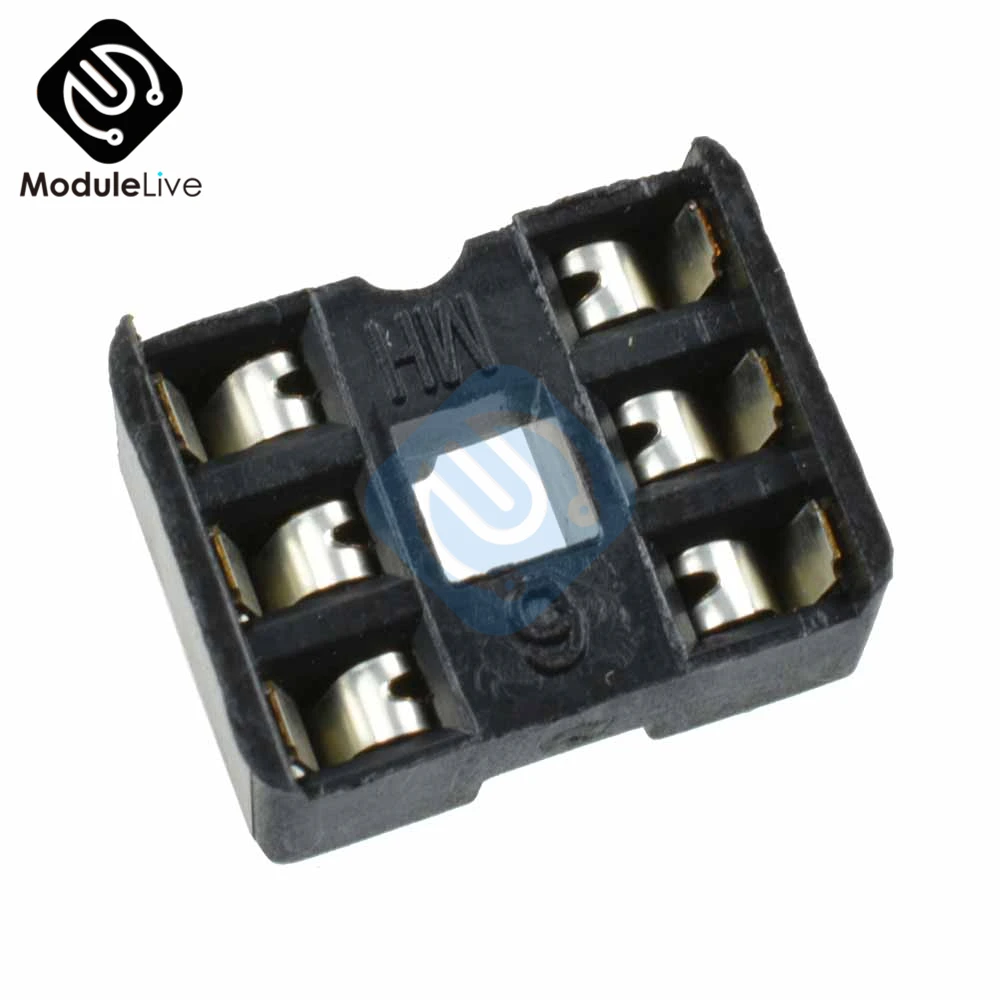 50Pcs 6pin 6 Pin DIP 6 6DIP 6 DIP IC Sockets Adapter Solder Type-in ...
