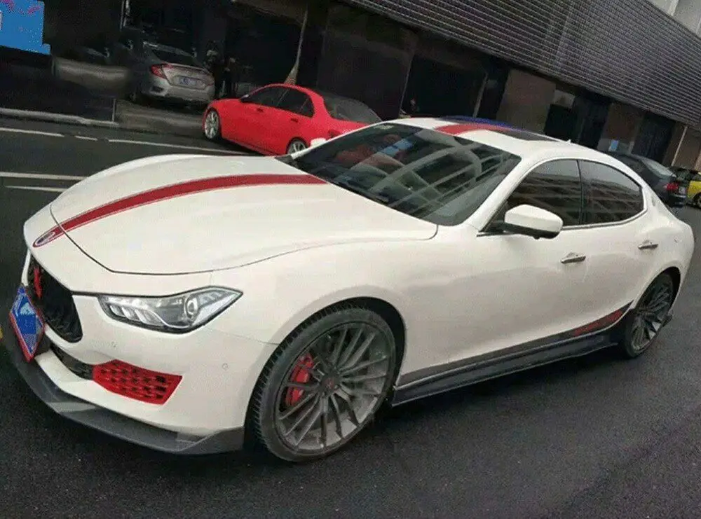 Передний бампер из углеродного волокна передний комплект bodk для Maserati ghilii 18