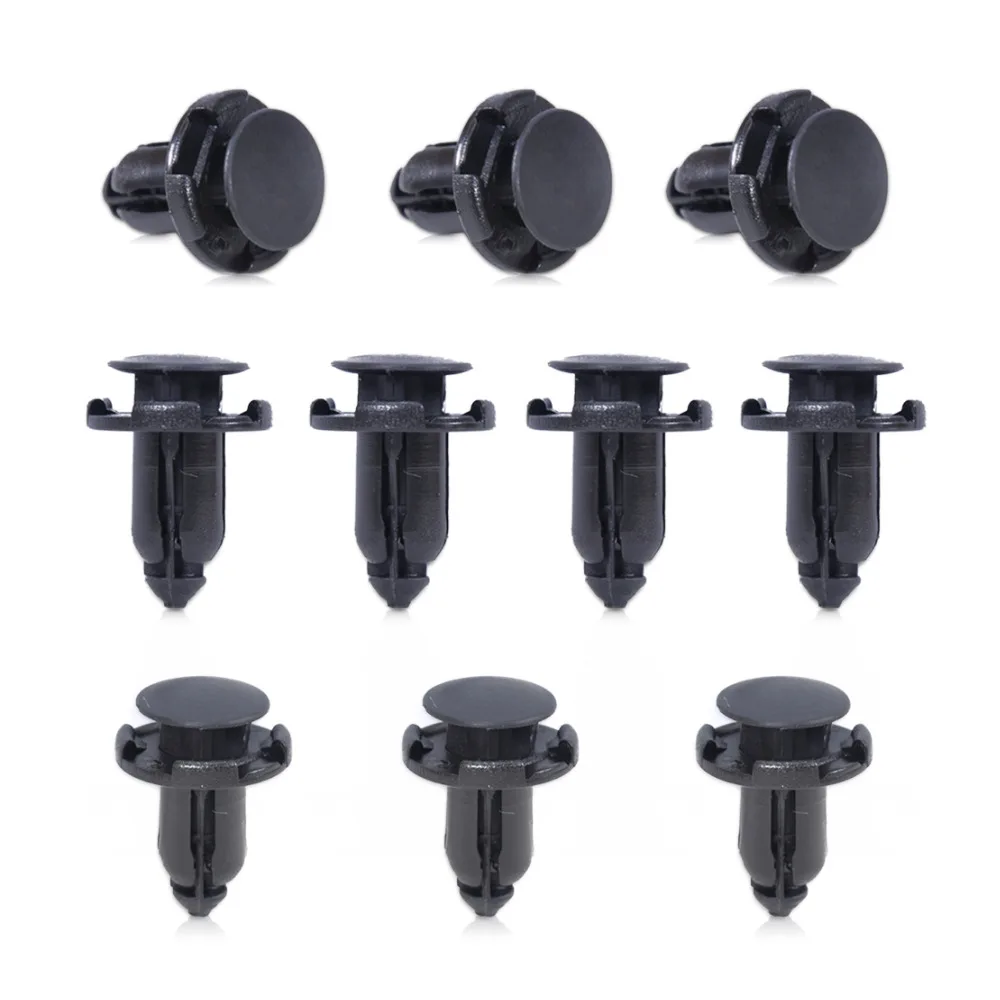 

beler 10x Fender & Bumper Push-Type Clip Retainer MR-200300 For Mitsubishi Galant Lancer Mirage Pajero Rva Honda Challenger COLT