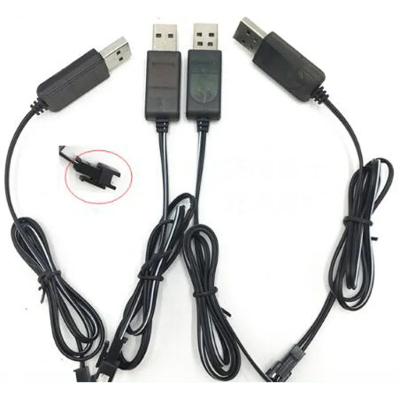 

Lot 2pcs 3.6V/4.8V/6V/7.2V 250mA USB SM plug Charger with charge lamp For NiMH NiCD RC Model Battery Pack