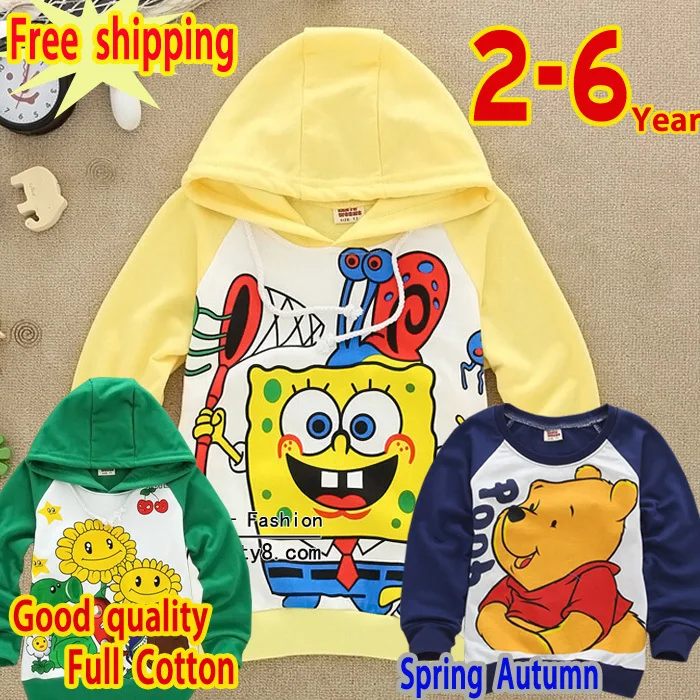 Купить дети толстовка 2-3 - 4 - 5月6日 летних 100% хлопок дети комикс ...