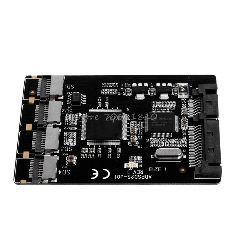SATA 2,5 конвертер 4 Micro SD/TF карты до 22pin SATA RAID адаптер Quad TF карты Z07 Прямая поставка