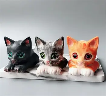 

Grainrain Cat Silicone Soap Bar Mold DIY Craft Homemade Vehicle Ornament Candle Resin Mold