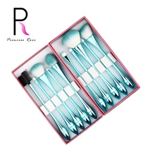 Princesa Subiu 10 pcs Pincéis de Maquiagem Profissional Set Gradiente Em Forma Compo a Escova Kit Pincéis Pincel Maquiagem Profissional Escovas Ferramentas