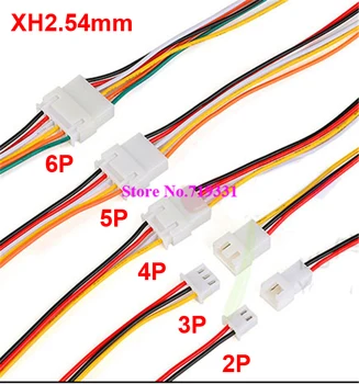 

20pcs=10pcs female+10pcs male XH 2.54 2/3/4/5/6 Pin Pitch Wire Cable Connector XH Plug Male & Female Battery Charging Cable