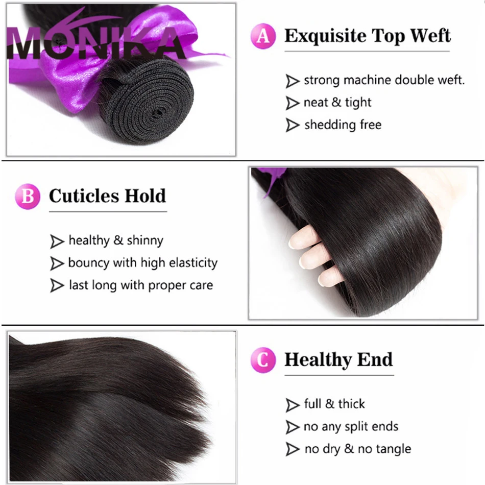 Monika Brazilian Straight Human Hair Bundles With Closure Straight Hair 3 Bundles With Closure Brazilian Hair Weave With Closure Monika Brazilian Straight Human Hair Bundles With Closure Straight Hair 3 Bundles With Closure Brazilian Hair Weave With Closure
