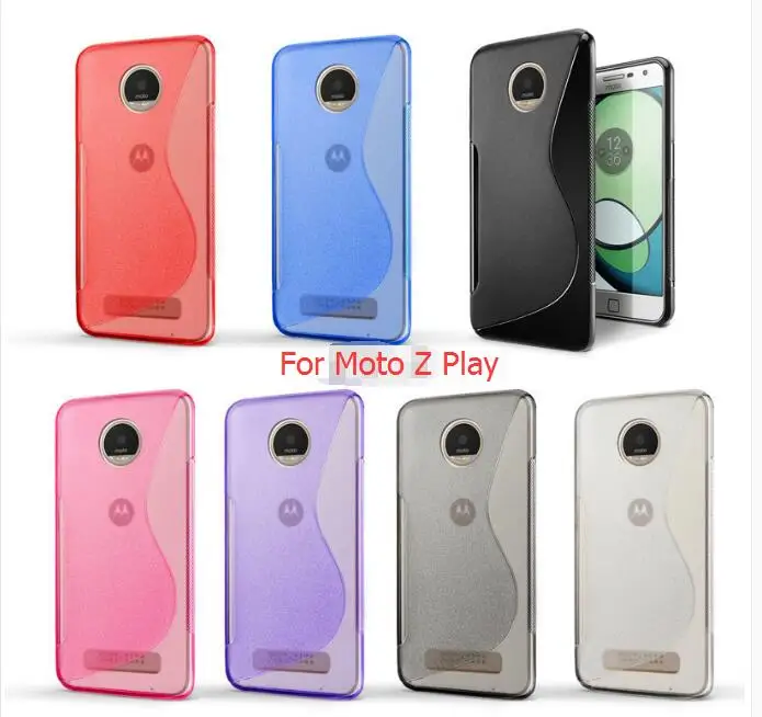 Для Motorola Moto Z Play Grip S line Wave мягкий гелевый прозрачный чехол из ТПУ для мобильного