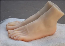 Solid silicone clone male cat feet foot model of a real physical products male foot fetish