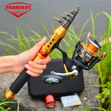 Прочный мешок 1,8 м-2,7 м Comdaba стиль высокоуглеродистая телескопическая удочка 9/11 секция металлическая ручка морская удочка набор