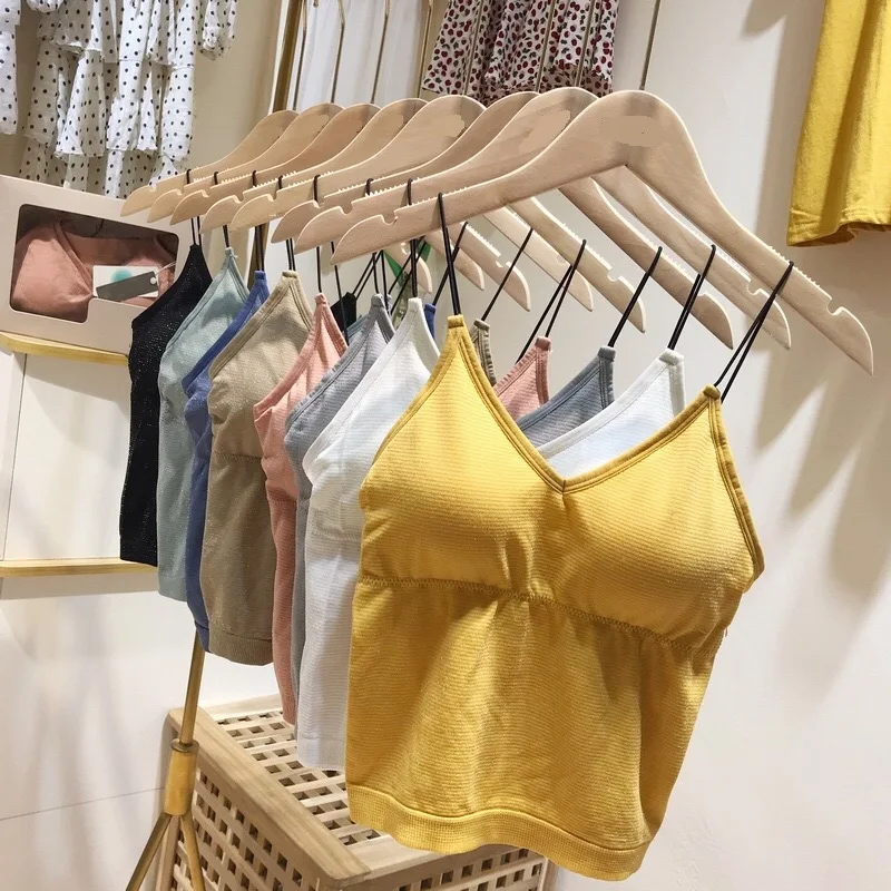 

Summer ice flash explosion models bear silver silk camisole wormwood functional non-rimmed beauty back wrapped chest underwear